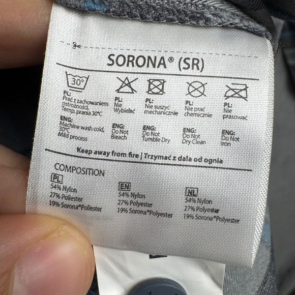 Helikon-Tex Defender Mk2 Pilgrim Shirt Mens Medium Blue Grey Plaid Tactical L/S - Picture 6 of 8